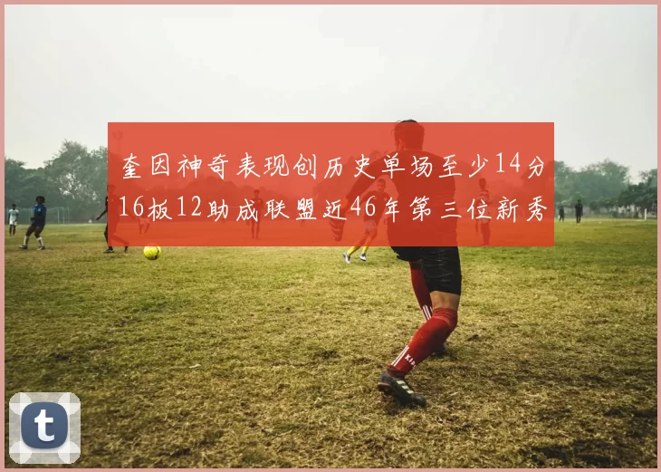 奎因神奇表现创历史单场至少14分16板12助成联盟近46年第三位新秀